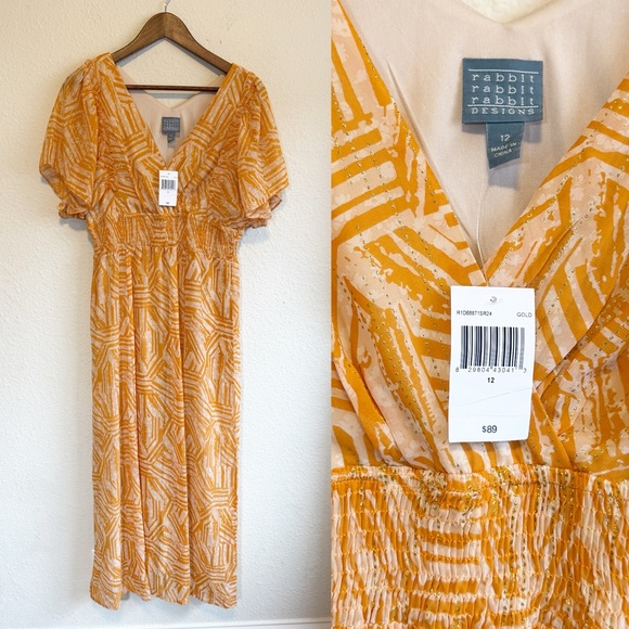 Rabbit Rabbit Rabbit Design Dress- Size 12-NWT - Picture 1 of 8